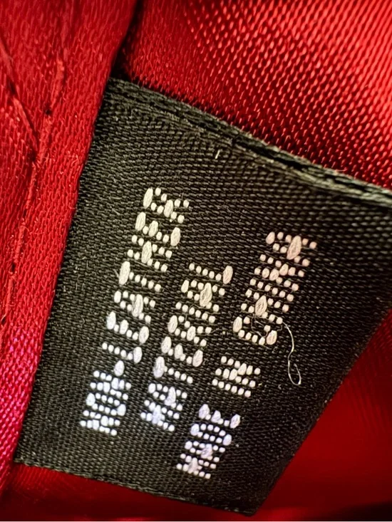 Kate Landry Wine Red Snake-Texture Evening Clutch with Chain Strap - Picture 12 of 13